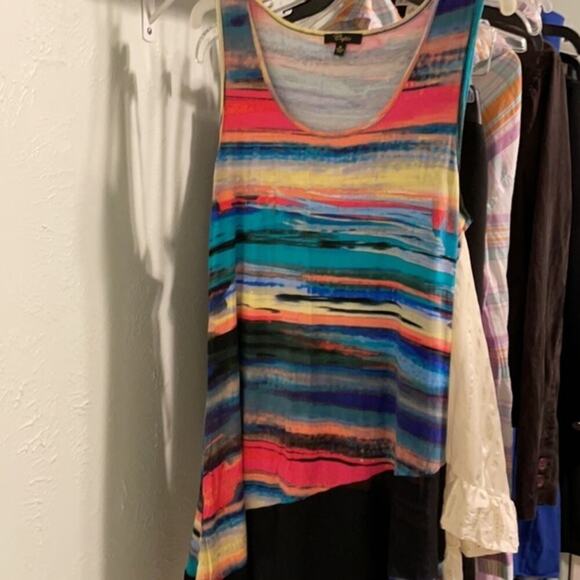 Cupio beach cover with black mesh trim multi color M - Picture 5 of 9